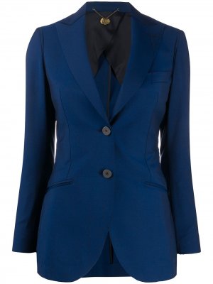 Приталенный пиджак Maurizio Miri. Цвет: синий