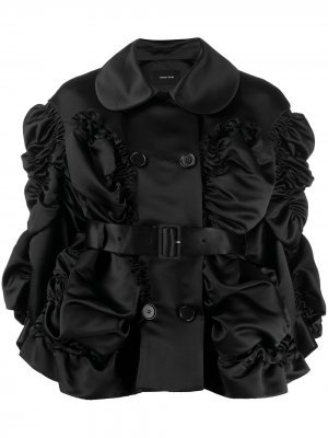 Куртка со сборками Simone Rocha. Цвет: черный