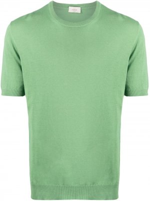 Трикотажная футболка с круглым вырезом Altea. Цвет: зеленый