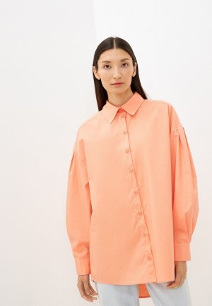 Рубашка Please. Цвет: оранжевый