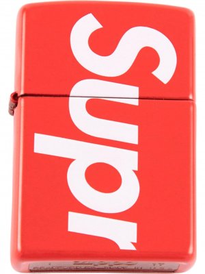 Зажигалка с логотипом Supreme. Цвет: красный