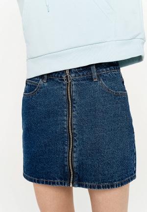 Юбка джинсовая Befree. Цвет: синий