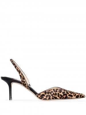 Туфли Thandi 65 с леопардовым принтом Jimmy Choo. Цвет: коричневый