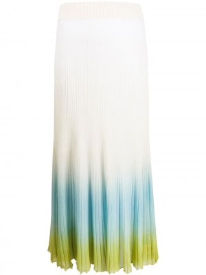 Плиссированная юбка Jacquemus. Цвет: нейтральные цвета