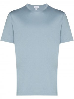 Базовая футболка Sunspel. Цвет: синий