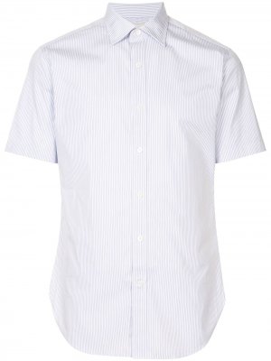 Полосатая рубашка с короткими рукавами Kent & Curwen. Цвет: белый