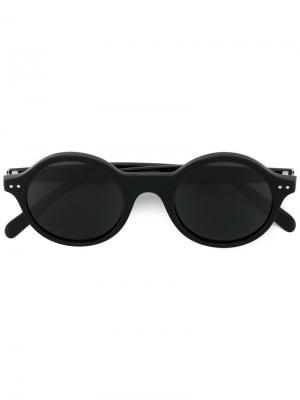 Солнцезащитные очки в круглой оправе Céline Eyewear. Цвет: чёрный