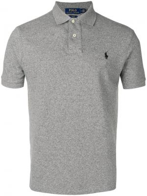 Рубашка-поло с логотипом Polo Ralph Lauren. Цвет: серый