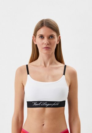 Бюстгальтер Karl Lagerfeld. Цвет: белый