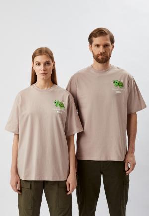 Футболка MSGM. Цвет: розовый