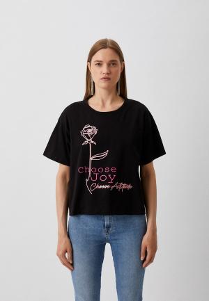 Футболка Twinset Milano. Цвет: черный