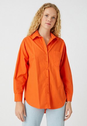 Рубашка Koton. Цвет: оранжевый