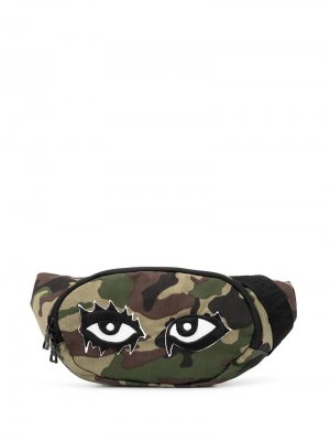 Поясная сумка Hac Eyes с камуфляжным принтом Haculla. Цвет: зеленый