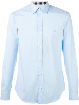 Классическая рубашка Burberry. Цвет: синий