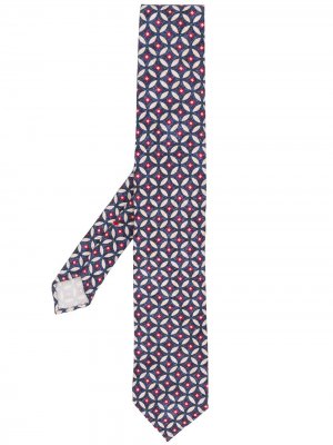 Delloglio галстук с абстрактным принтом Dell'oglio. Цвет: синий