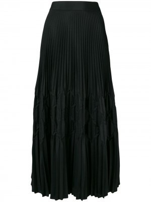 Длинная плиссированная юбка Givenchy. Цвет: черный
