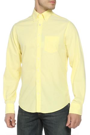 Рубашка Gant. Цвет: желтый