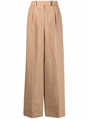 Широкие брюки с завышенной талией Fendi. Цвет: нейтральные цвета