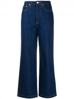 Укороченные джинсы Jane Nanushka. Цвет: синий