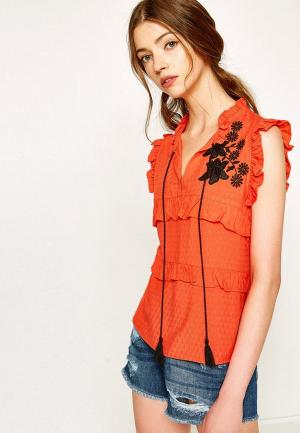 Блуза Koton. Цвет: оранжевый