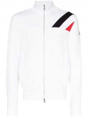 Спортивная куртка на молнии Moncler. Цвет: белый