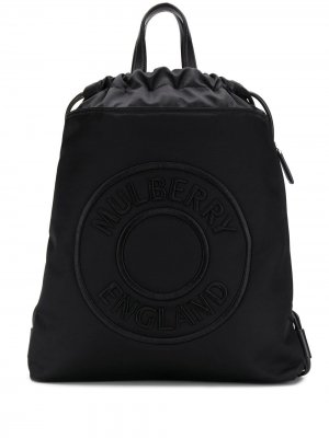 Рюкзак Urban с вышитым логотипом Mulberry. Цвет: черный