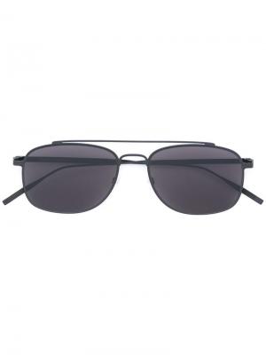 Солнцезащитные очки авиаторы Tomas Maier Eyewear. Цвет: чёрный