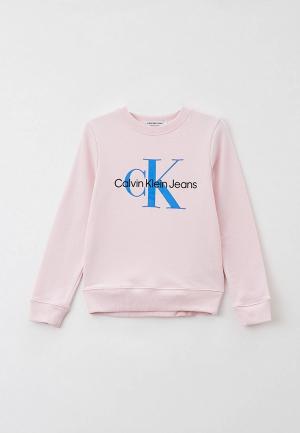 Свитшот Calvin Klein Jeans. Цвет: розовый