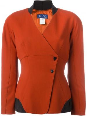 Двубортный пиджак Thierry Mugler Vintage. Цвет: красный