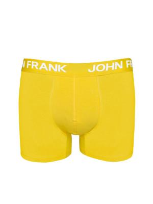 Боксеры мужские JOHN FRANK. Цвет: желтый