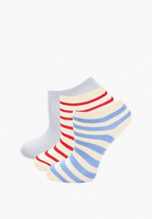 Носки 3 пары Petit Bateau. Цвет: разноцветный