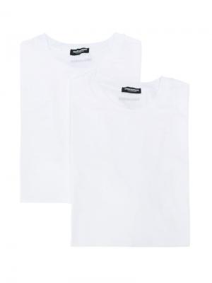 Two-pack crew neck T-shirts Dsquared2. Цвет: белый