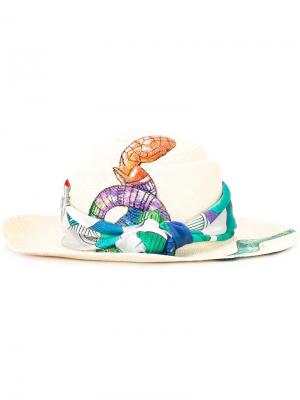 Шляпа Rainbow Snake Ibo Maraca. Цвет: телесный